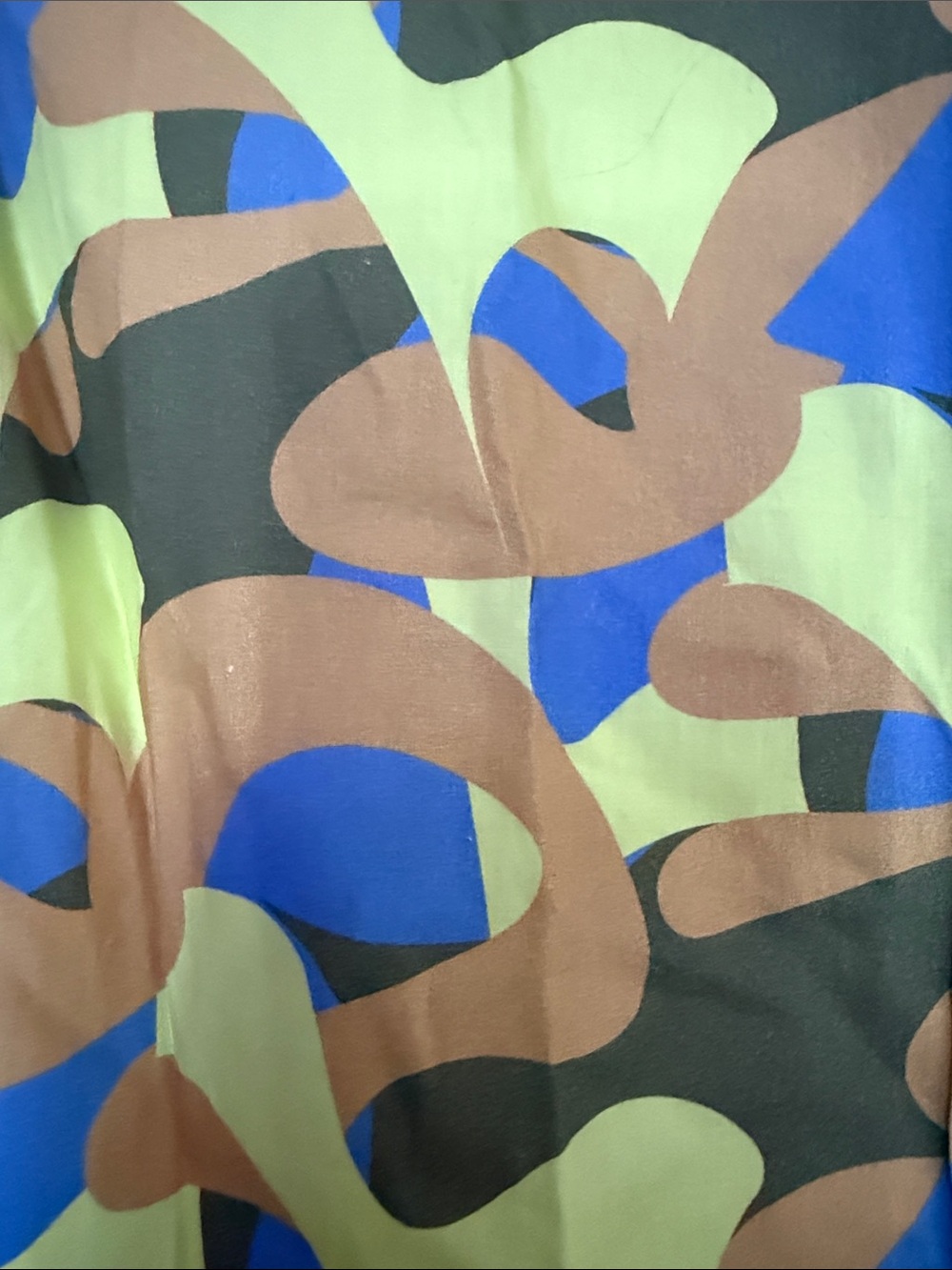 Wildfang Short-Sleeve Button-Down Shirt in Yellow, Blue, Brown - Picture 8 of 8